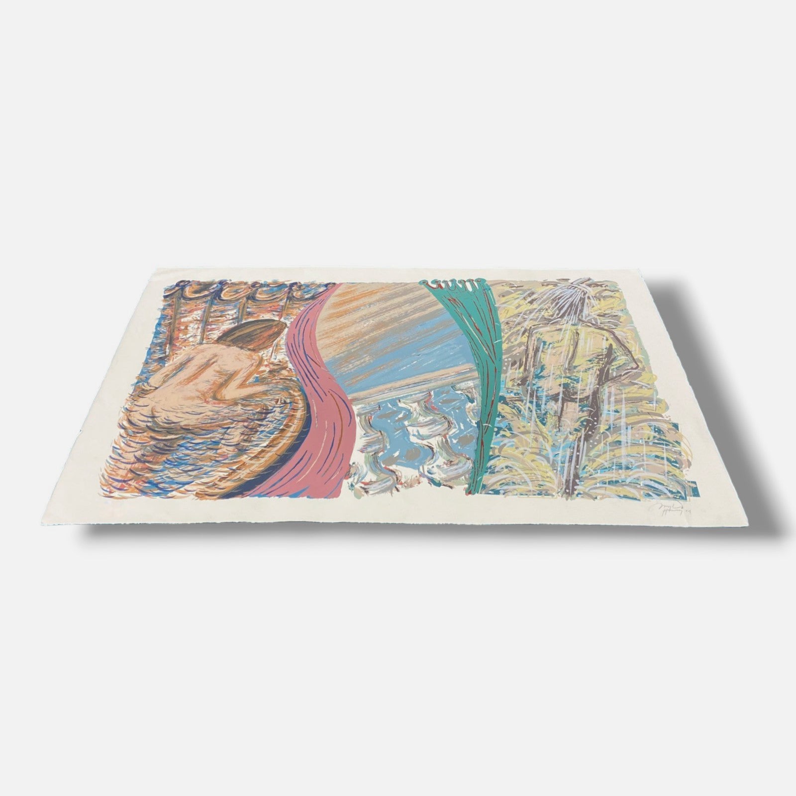 Pepe Herrera "Contrapunto" 1991, Limited Signed Fine Wall Art | 77 x 112 cm