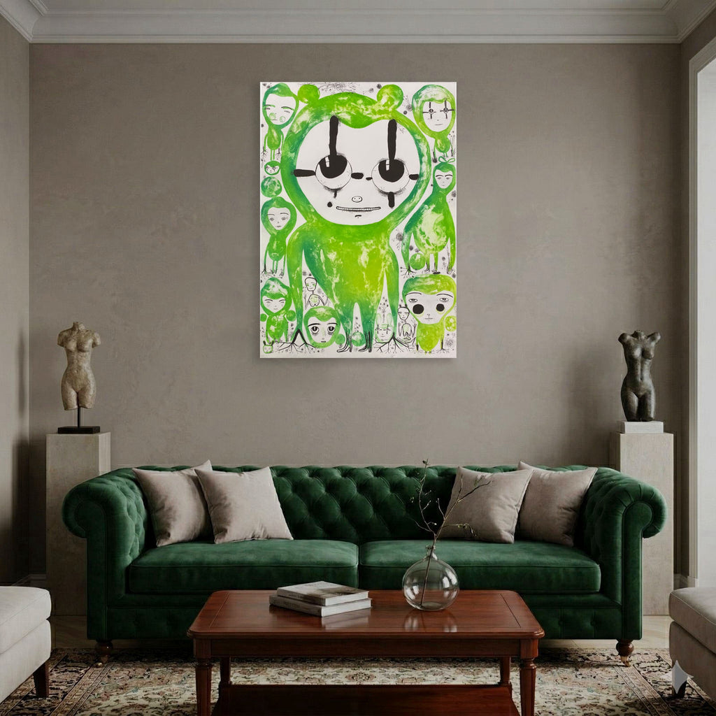 Luís Salaberría García "Solteros (Verde)" H.C. 2004,Fine Wall Art Print,105x75cm