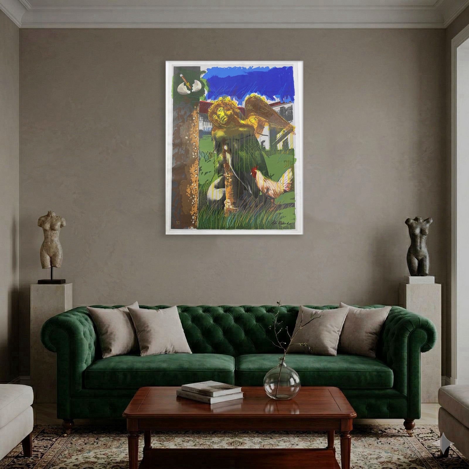 Aldo Menendez "Sin Plumas y Cacareando" 2002 Limited Signed Fine Wall Art
