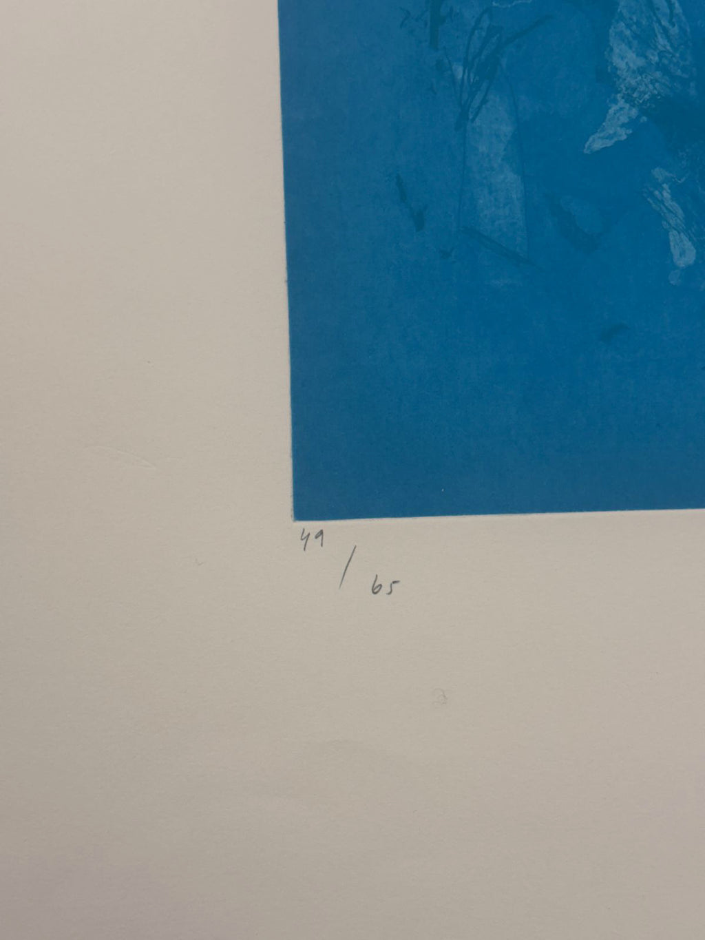 Joaquín Capa Eiriz "Naranja - blu" /65 Limited Signed Fine Wall Art 56L x 76W cm