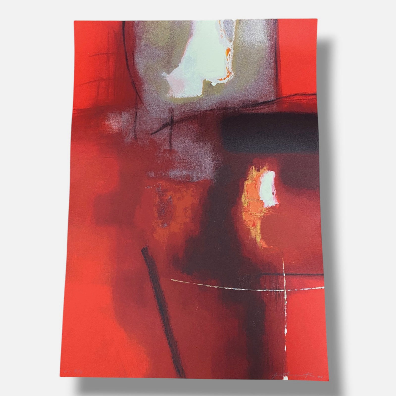 José Luis Bustamante "Imagenes Del Fuego III" 2006 Limited Signed Wall Art Print