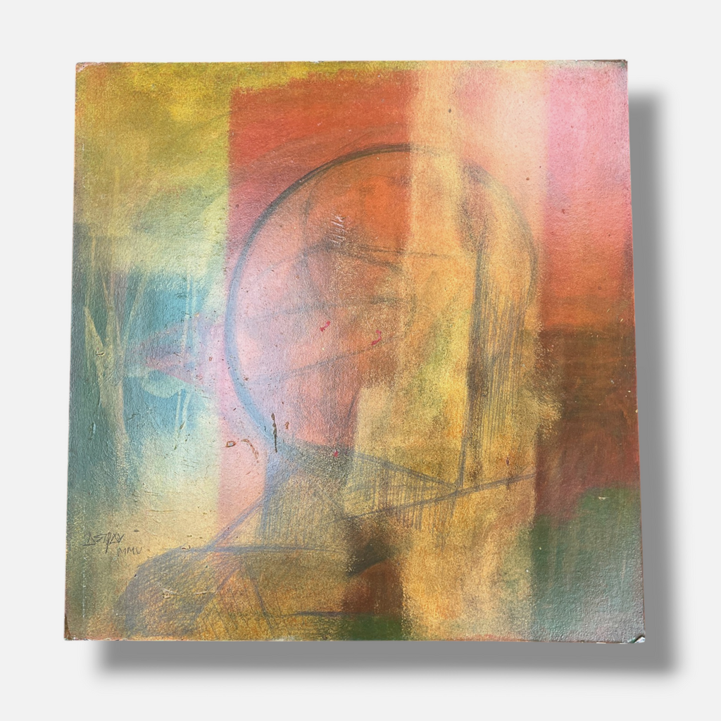 Ramón Astray "Perfil Sin Rostro" 2005, Limited Signed Wall Art, 19L x 19W cm