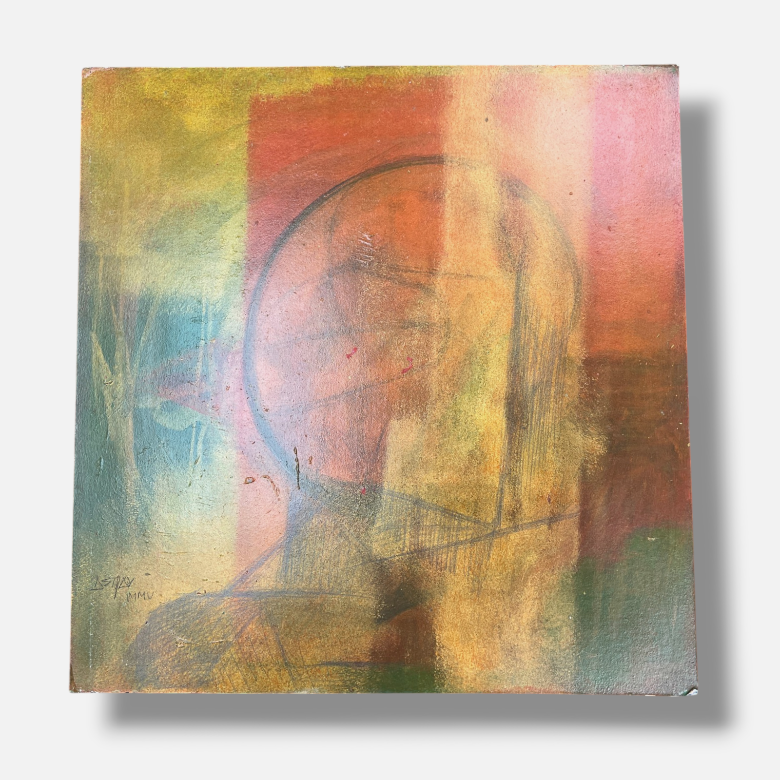 Ramón Astray "Perfil Sin Rostro" 2005, Limited Signed Wall Art, 19L x 19W cm