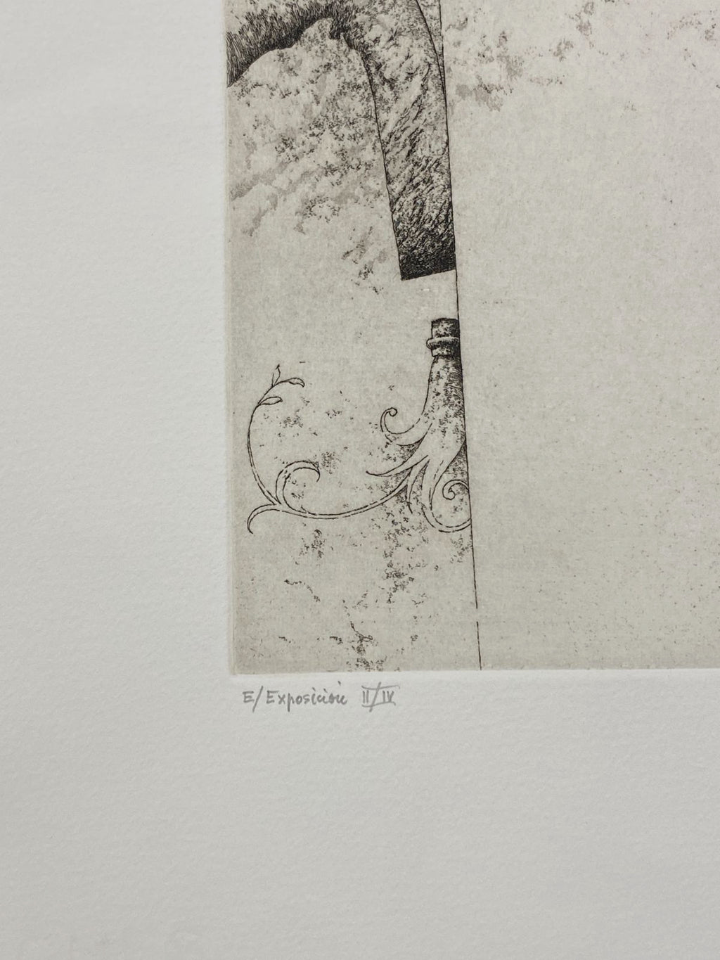 Jose Hernandez Muñoz "Sombra I" P.T. 2003 Signed Limited Fine Wall Art 50Lx75Wcm