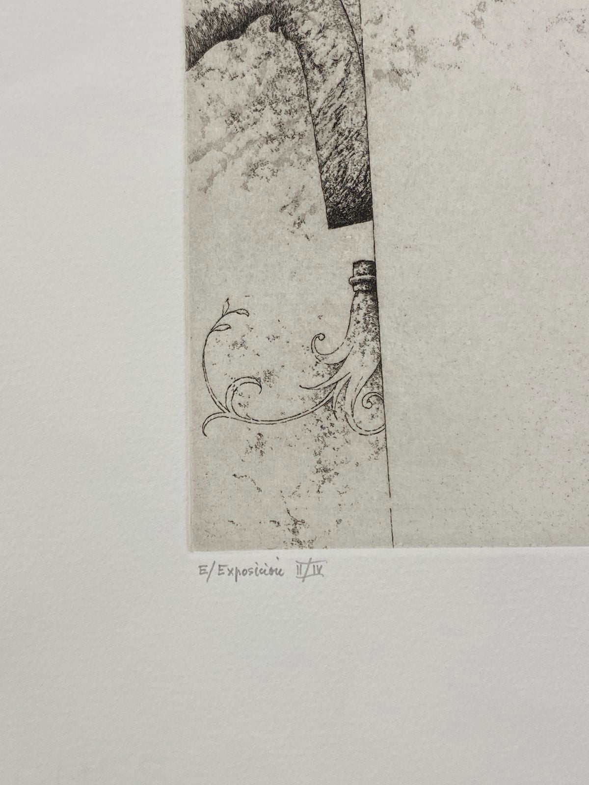 Jose Hernandez Muñoz "Sombra I" P.T. 2003 Signed Limited Fine Wall Art 50Lx75Wcm