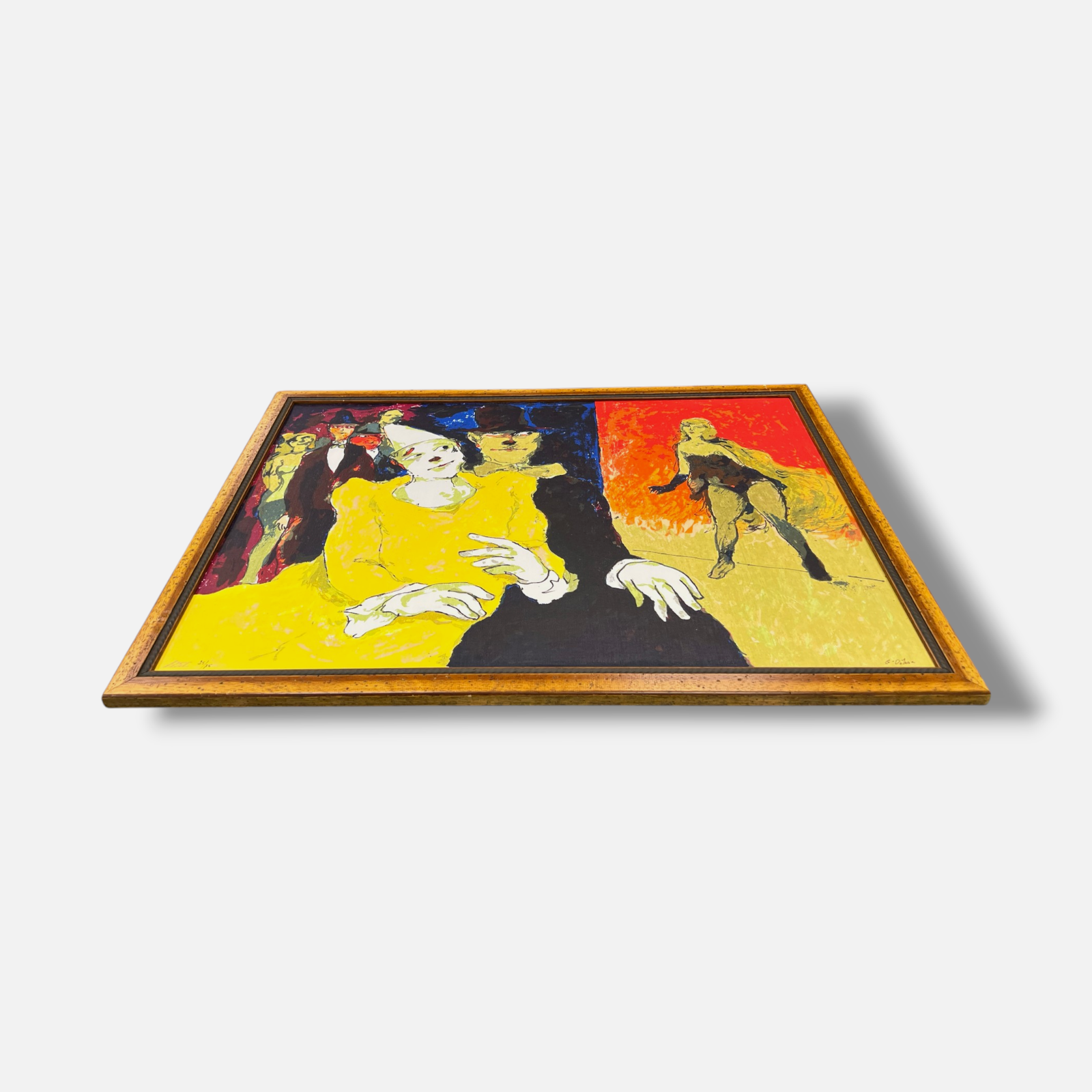 Luis García-Ochoa Ibáñez "Payaso Amarillo" Limited Signed Wall Art Print | 53x73