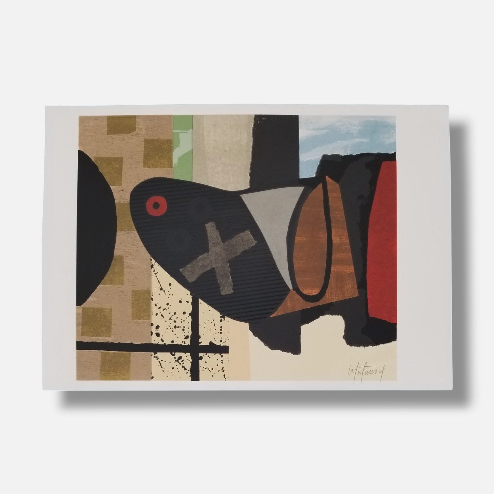 Osvaldo Matamoros "S/T II" 2004 Limited Signed Fine Wall Art Print