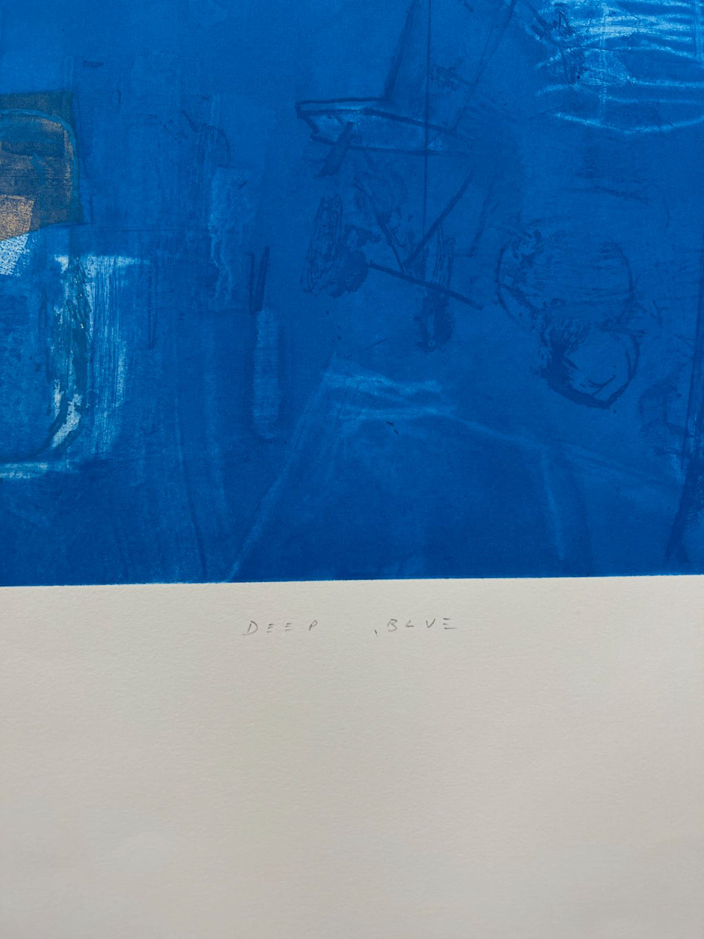Joaquín Capa Eiriz "Deep Blue" /65 Limited Signed Unframed Fine Wall Art 56Lx76W