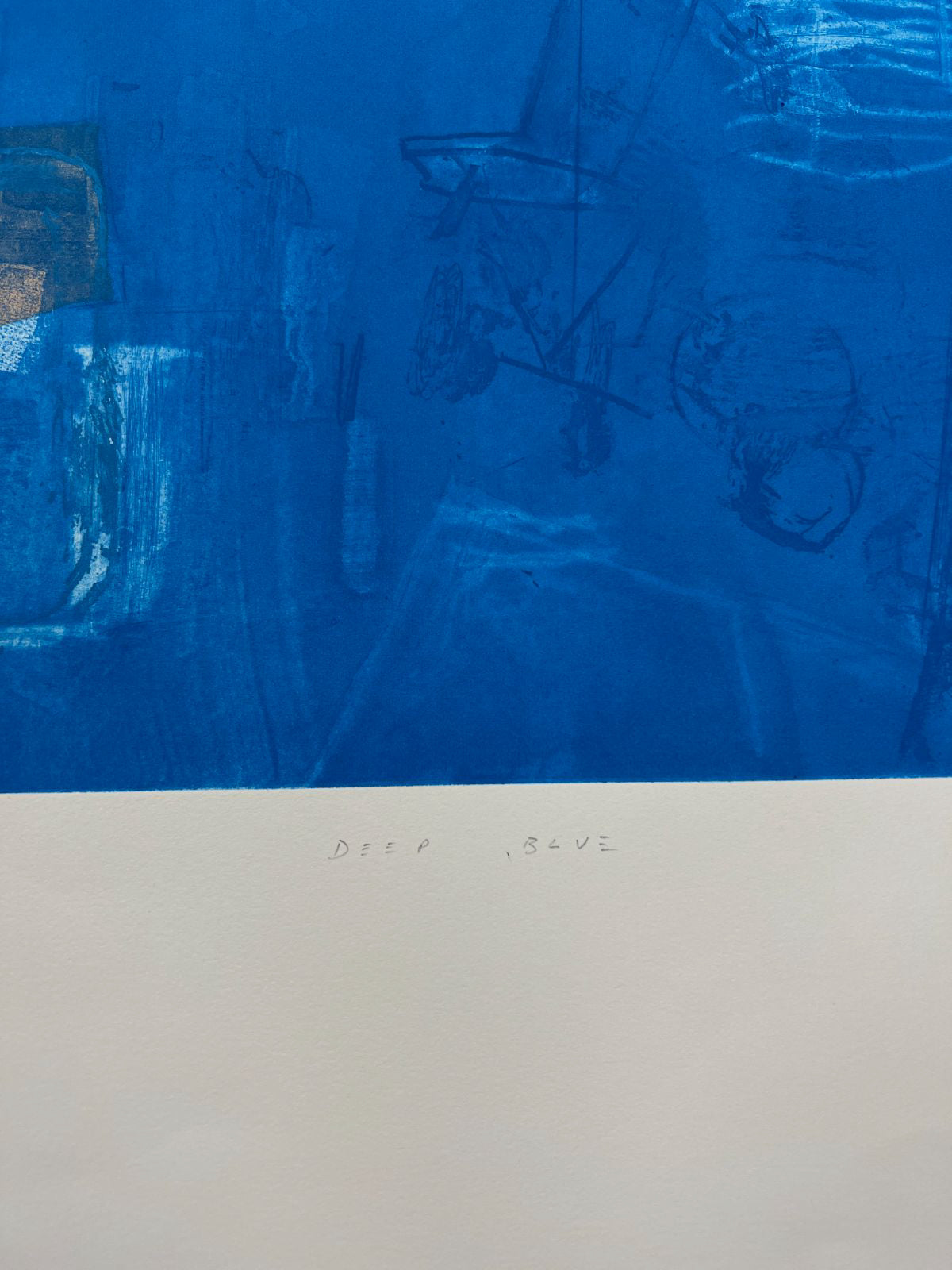 Joaquín Capa Eiriz "Deep Blue" /65 Limited Signed Unframed Fine Wall Art 56Lx76W