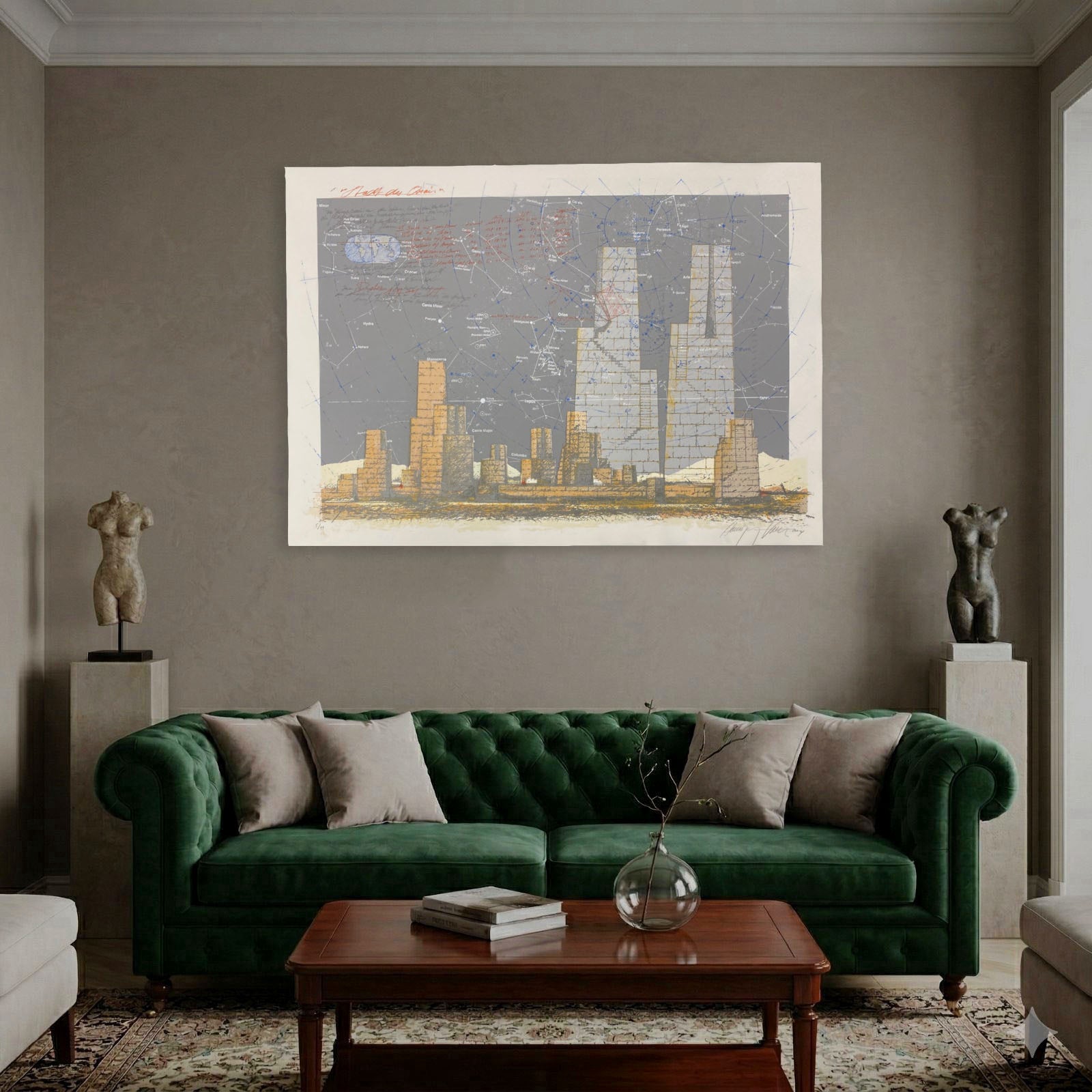 Hannsjörg Voth "Stadt Des Orion" 2004 Limited Signed Wall Art | 76 x 105 cm