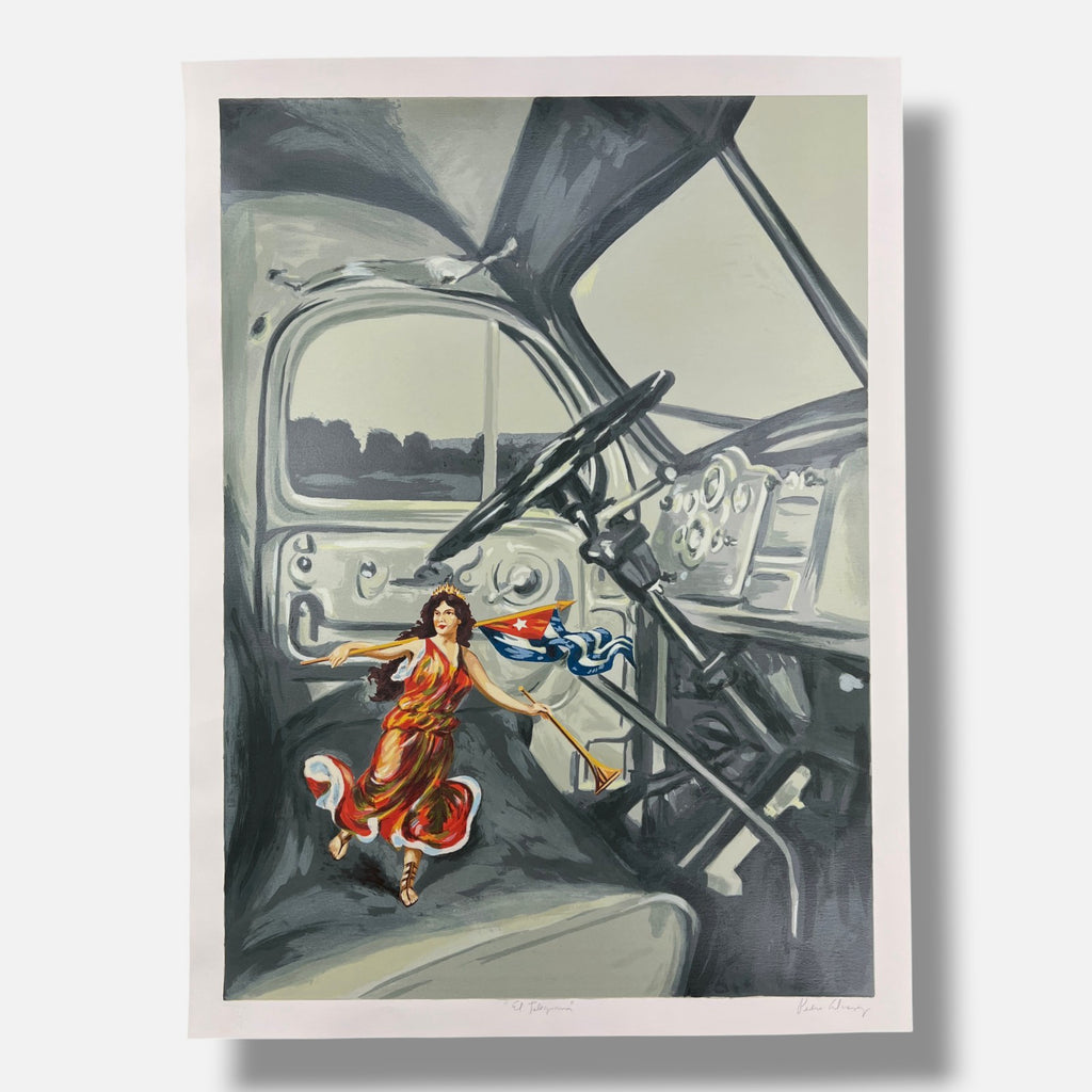 Pedro Álvarez Pacheco Castello "El Telegrama" 2003 Limited Signed Wall Art Print