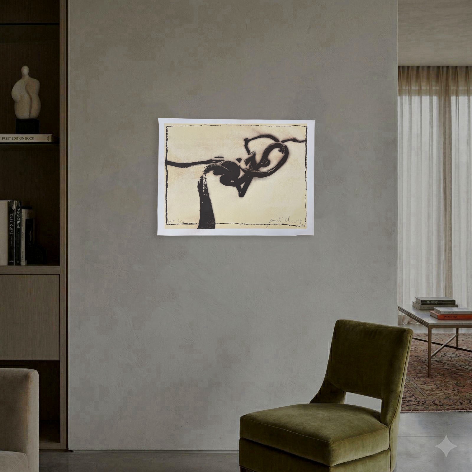 Jordi Alcaraz Tarradas "Viento II" P.T. 2000, Limited Signed Wall Art | 50x70 cm