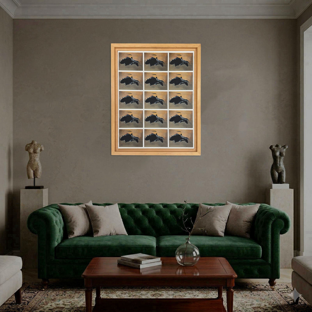 Darío Villalba "Sin Titulo" Framed Limited Signed Fine Wall Art | 106 x 76 cm