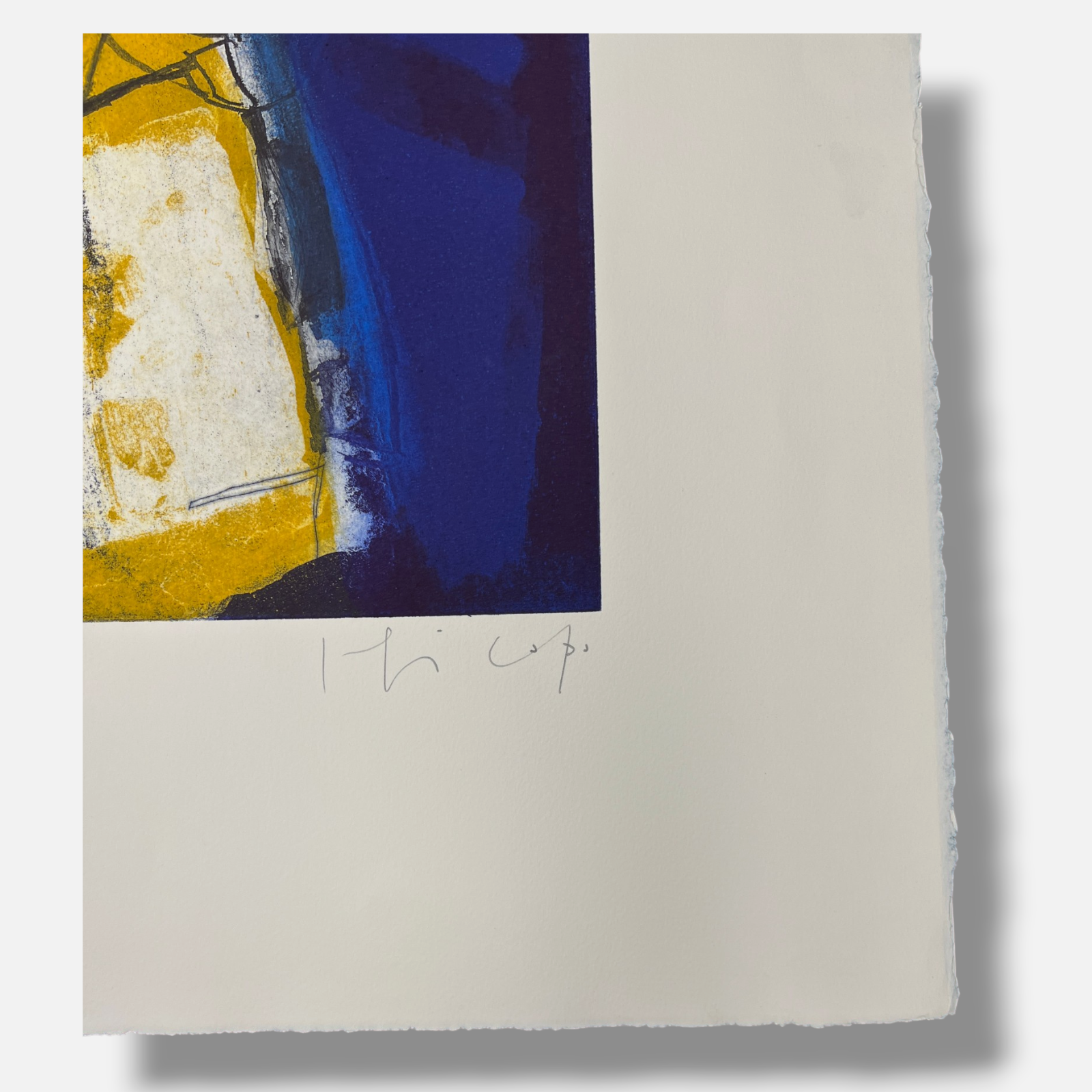 Joaquín Capa Eiriz "Blue Yellow" 1999 Limited Signed Fine Wall Art Print