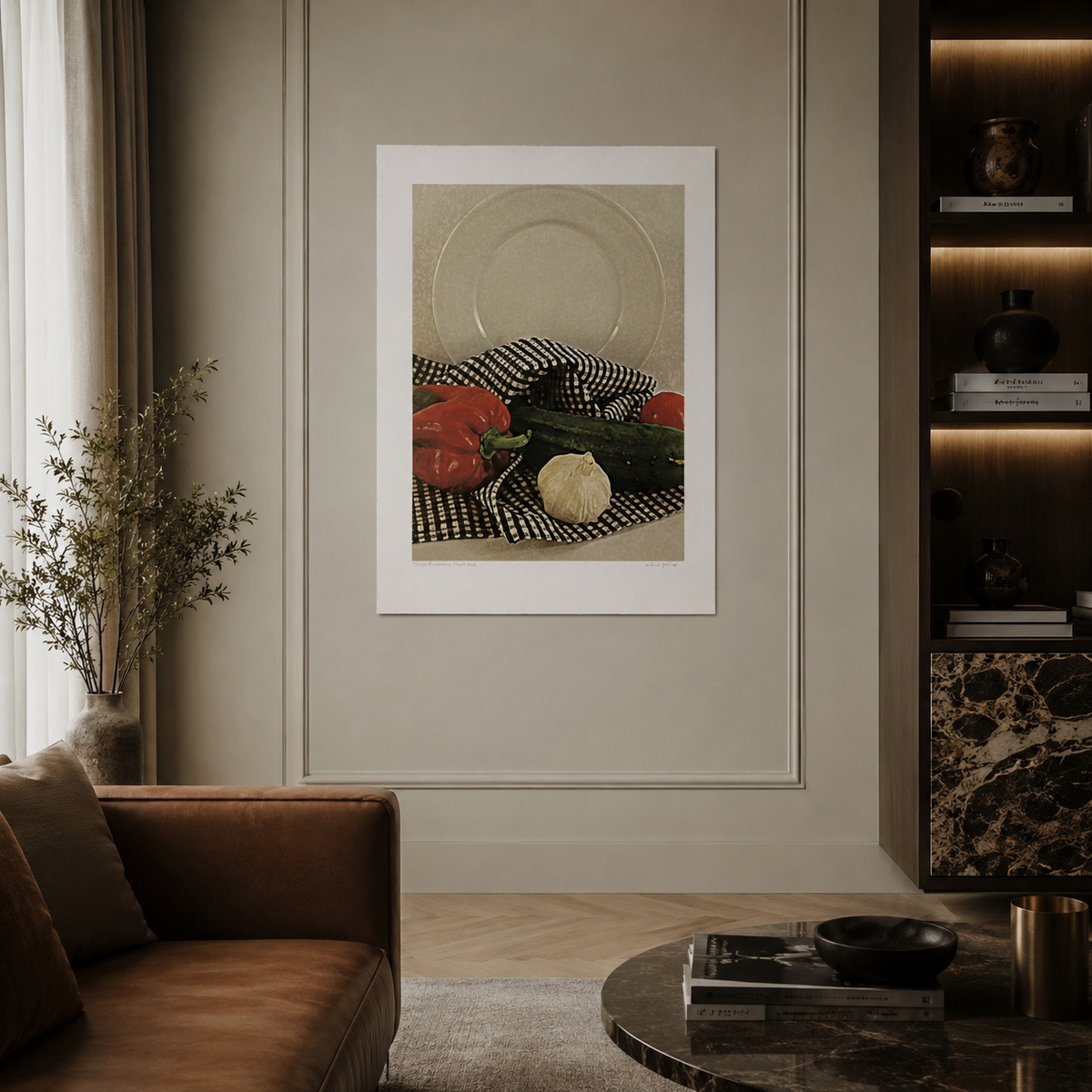 Antoni Miró Bravo "Tornarem a l' hort" /99 Limited Signed Wall Art, 75L x 55W cm