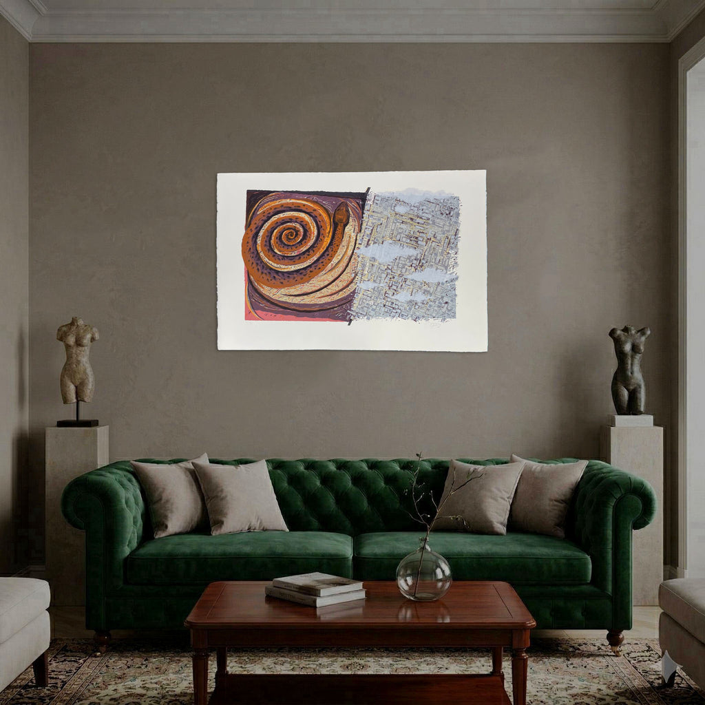Pepe Herrera "S/T" 1991, Signed Limited Fine Wall Art Print, 112 x 77 cm