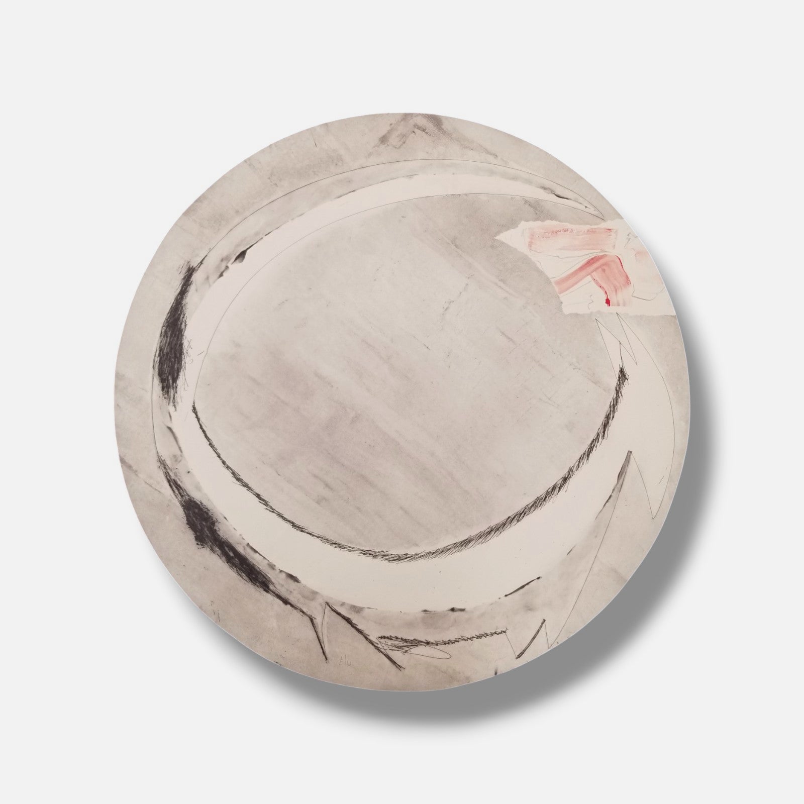 Cristóbal Gabarrón Betegón "Elemento Mar Blanco" E/U Limited Signed Wall Art