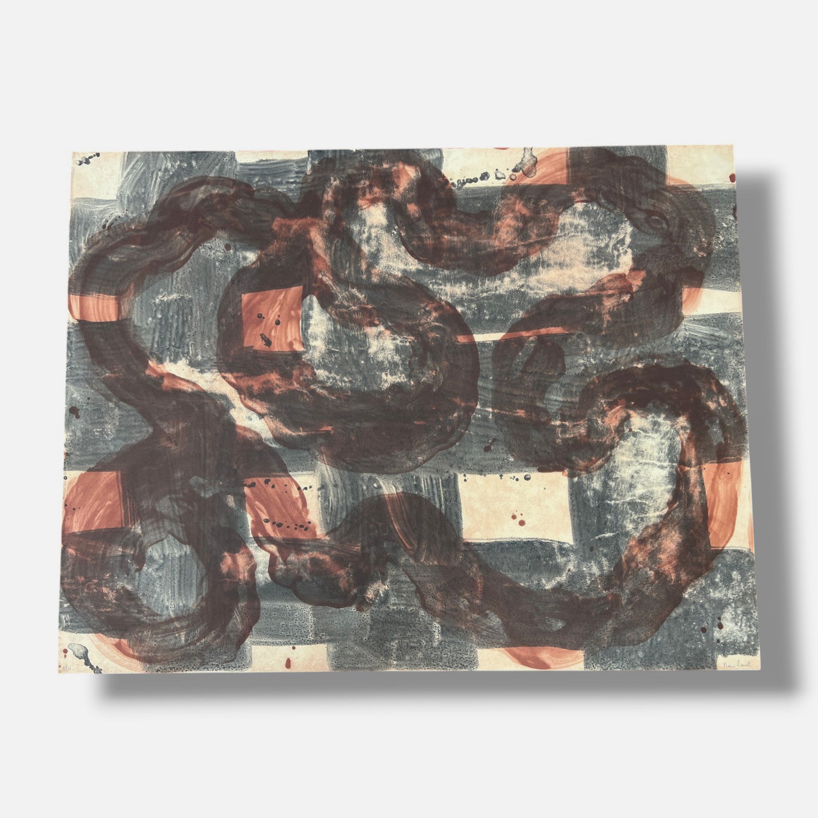 Ramón Canet Font "Sin Titulo II" E/U 2004 Limited Signed Wall Art, 100 x 128 cm