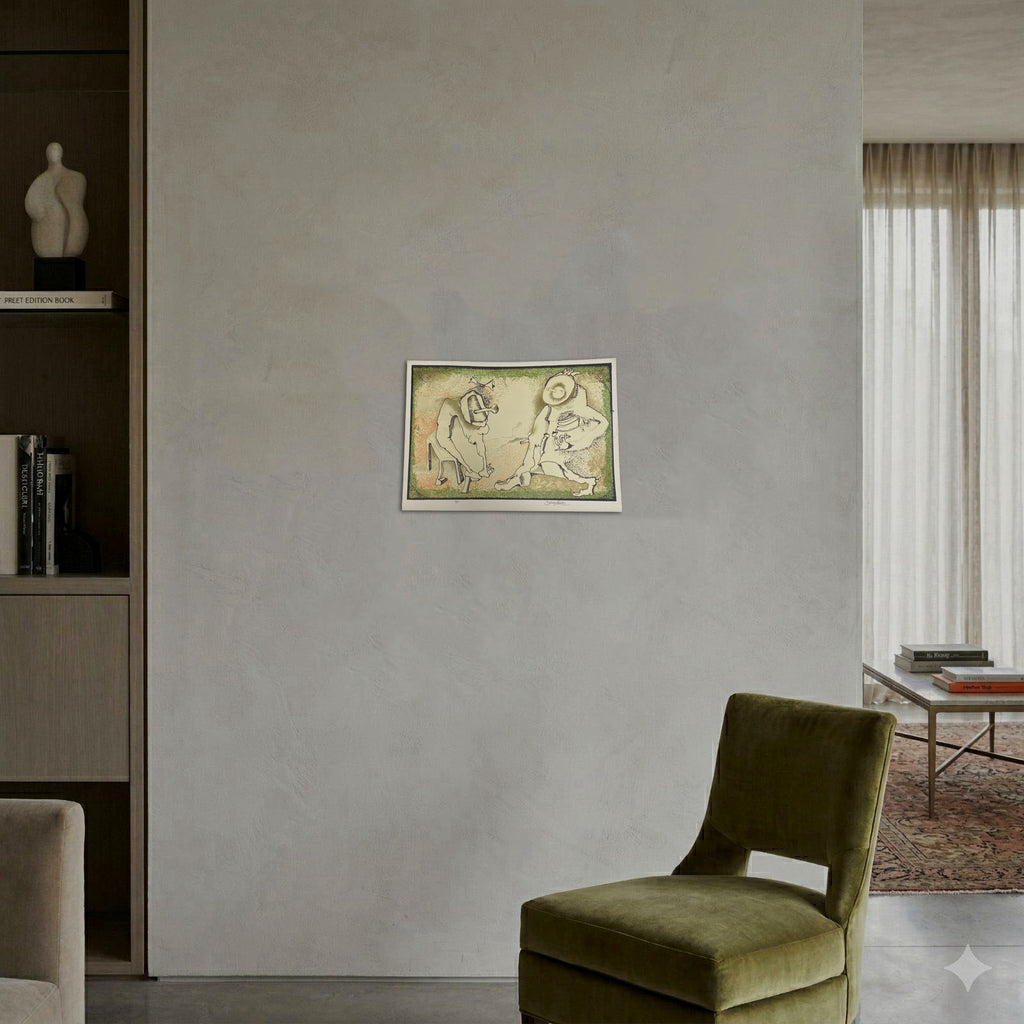 Julio Zachrisson Acebedo "Verde Oscuro" 2006 Fine Wall Art | 24 x 34 cm.
