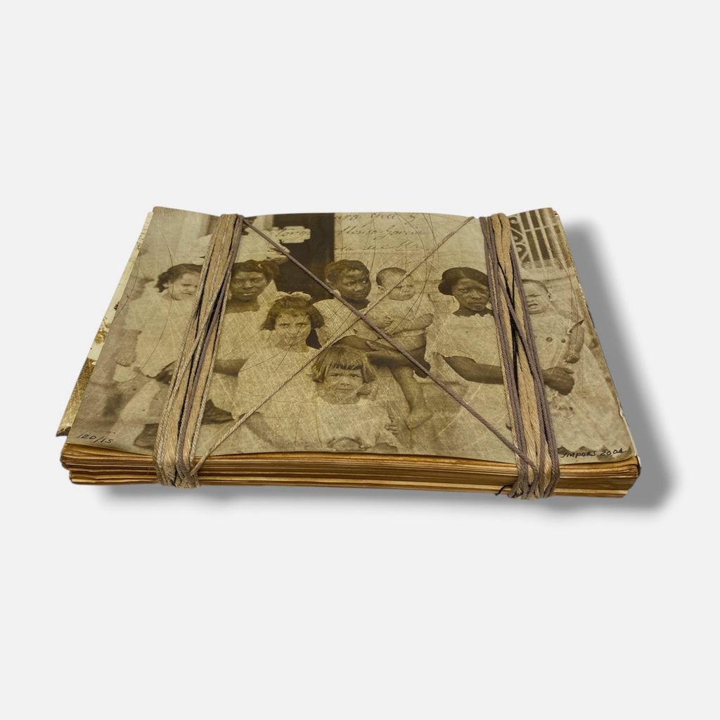 José Manuel Fors "Atados de memoria "D" 2004 Book Collage Fine Art