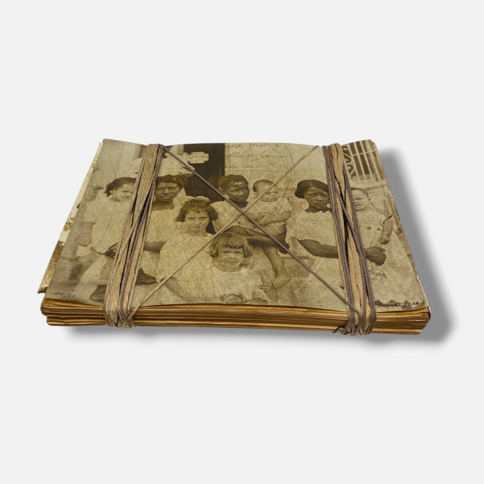 José Manuel Fors "Atados de memoria "D" 2004 Book Collage Fine Art