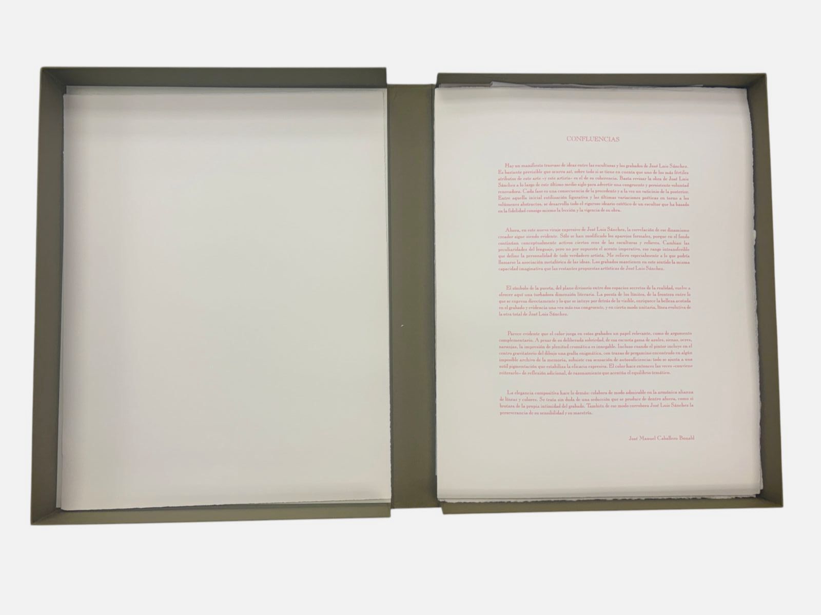 José Luis Sánchez "Confluencias" 2001 Limited Signed Wall Art Set 65L x 50W cm