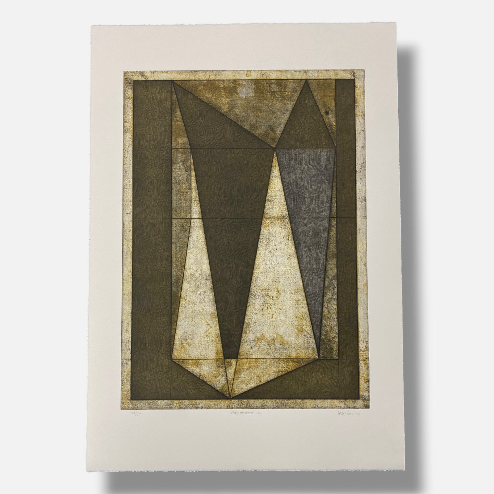 Denis Long "Thereabouts'' 2004, Fine Wall Art Print 3-Piece Set