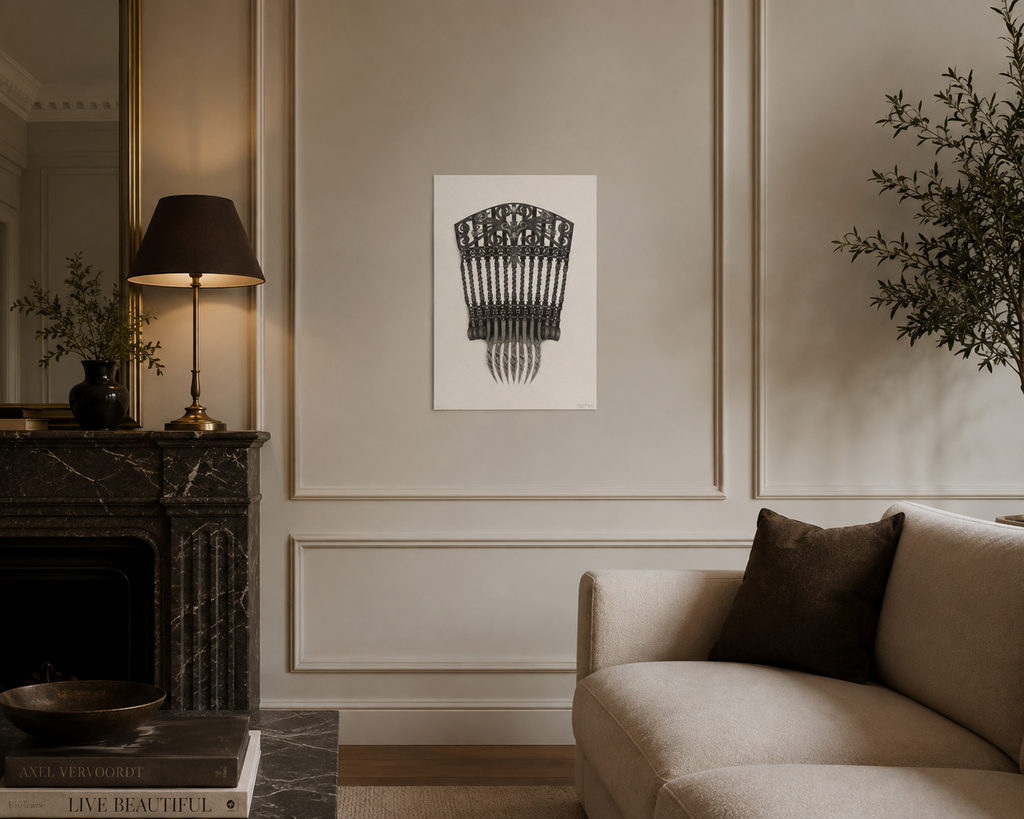 Henry Ramírez Ayala "Reja" 1999 Limited Signed Unframed Fine Wall Art 50Lx35W cm