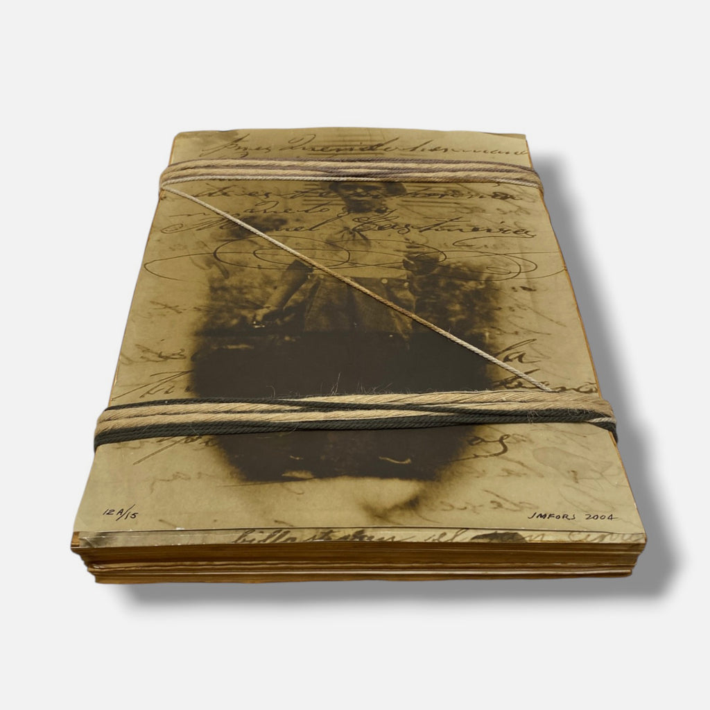 José Manuel Fors "Atados de memoria "A" 2004 Book Collage Fine Art