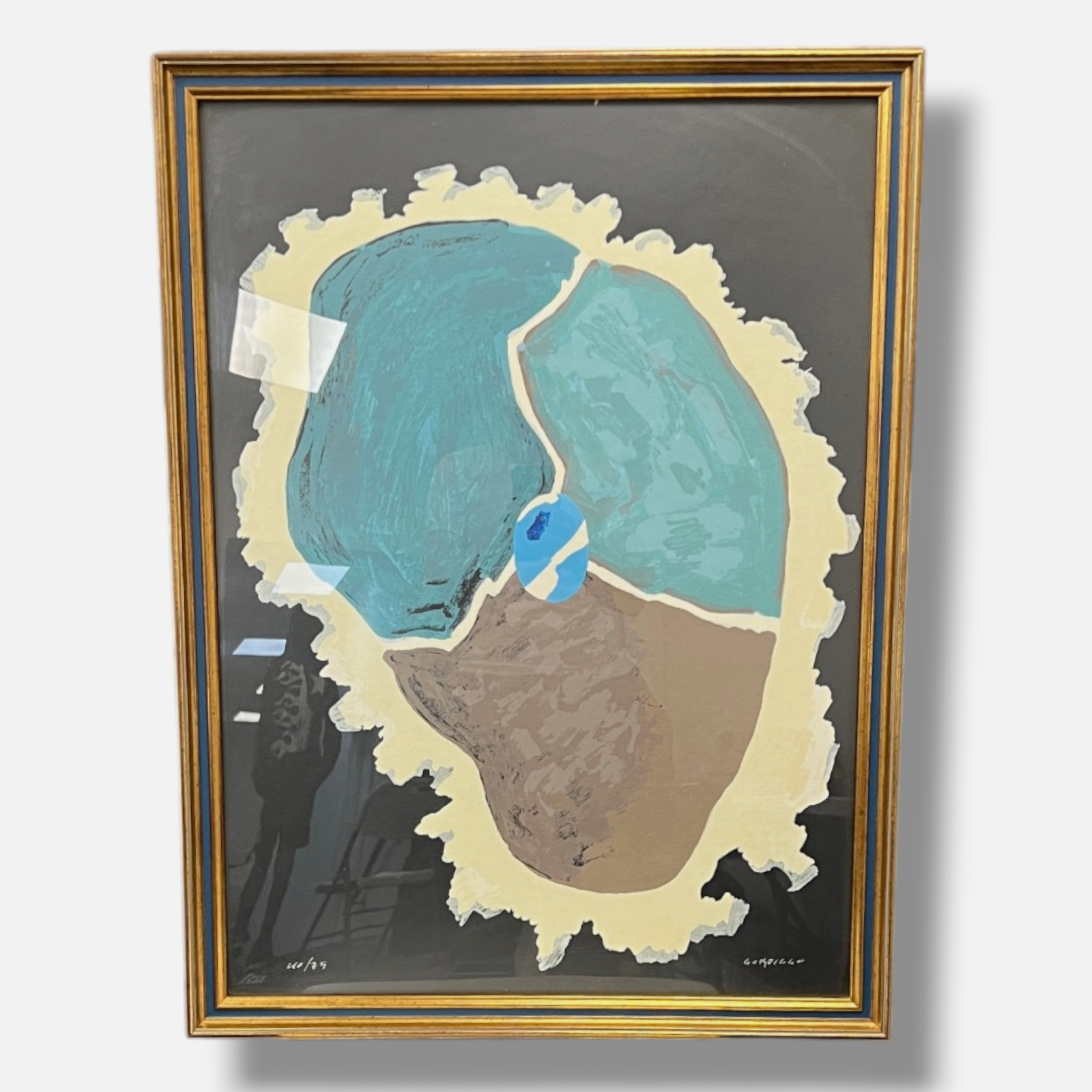 Luis Gordillo "Casi Cabeza" 1996 Limited Signed Fine Wall Art Print