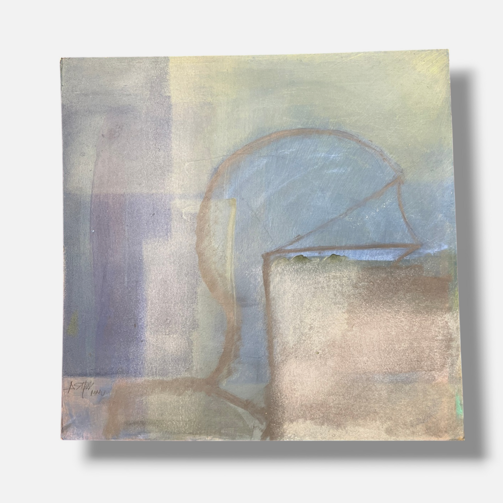 Ramón Astray "Perfil Acuatico" 2005, Limited Signed Wall Art, 19L x 19W cm