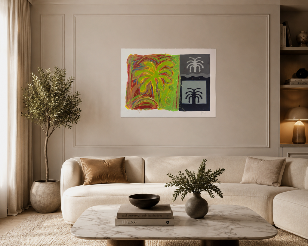 Pepe Herrera "Secretos del Jardin" 2000, Limited Signed Wall Art 56L x 76W cm