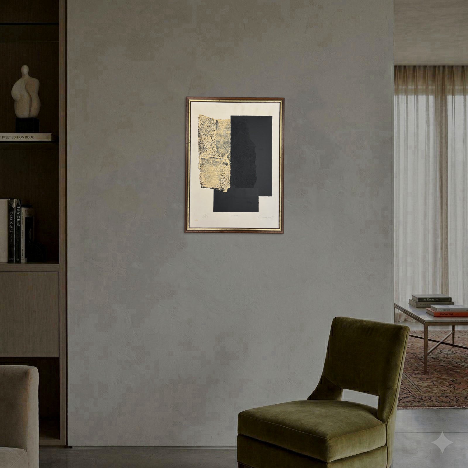 Rafael Canogar Gómezl "Estrato" 1997, Limited Signed Fine Wall Art
