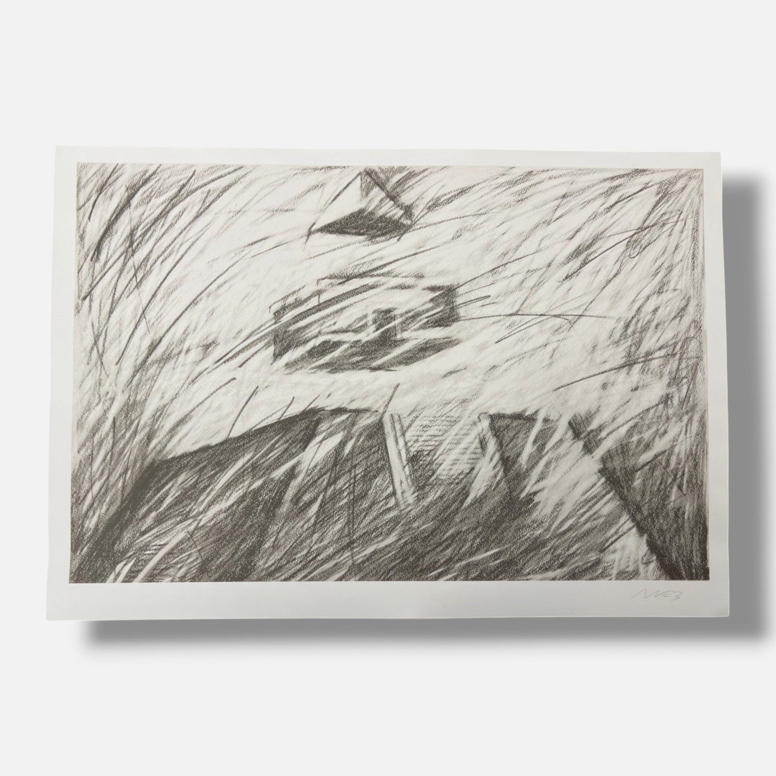 René de la Nuez Robaina "Piramides I" 2005 Limited Signed Wall Art | 100 x 70cm