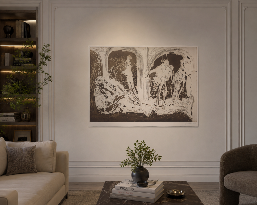 Gilberto Aceves "Don Felipe II y Sus Reliquias III" Limited Signed Fine Wall Art