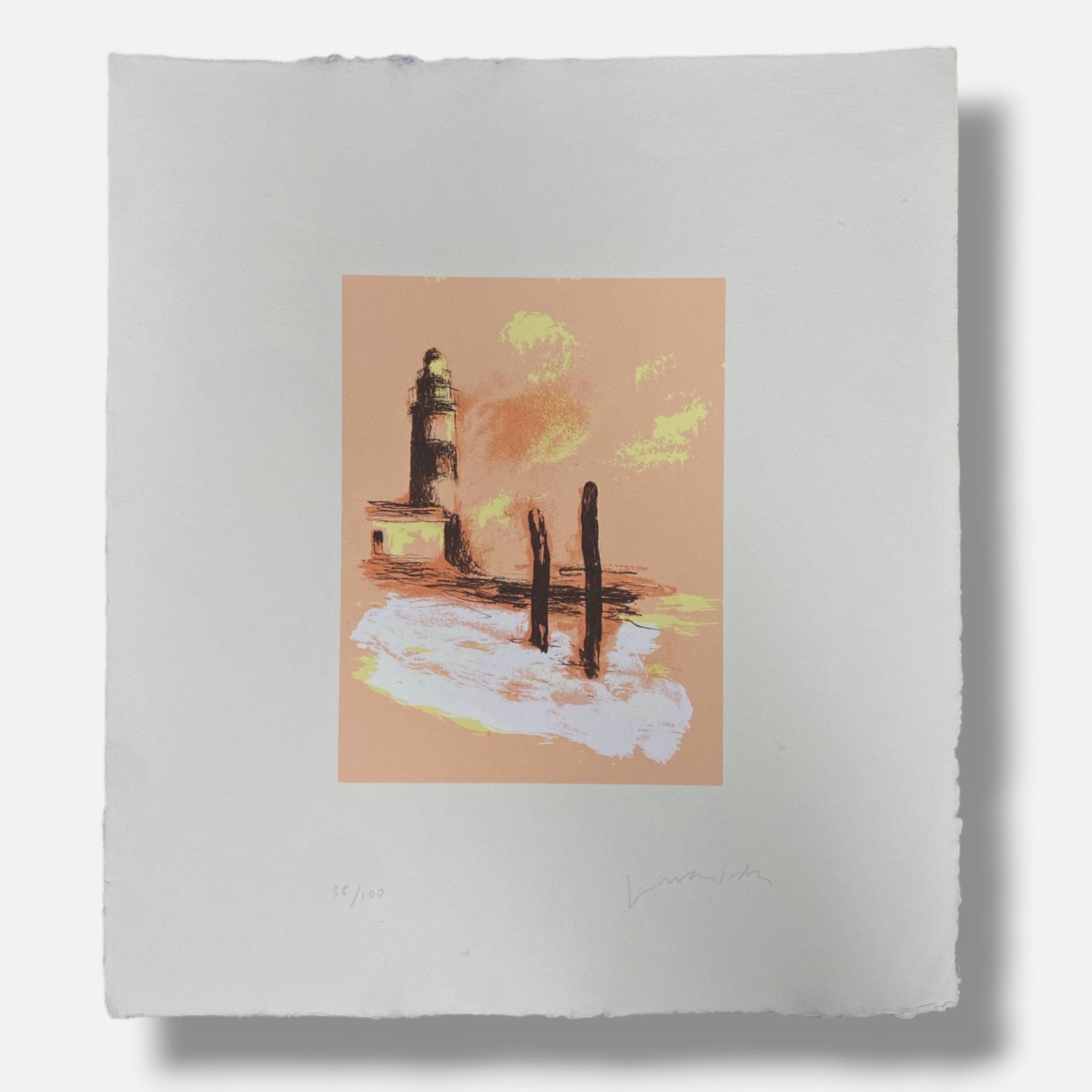 Juan Vida "Faro" 1999, Fine Wall Art Print | 45 x 51 cm