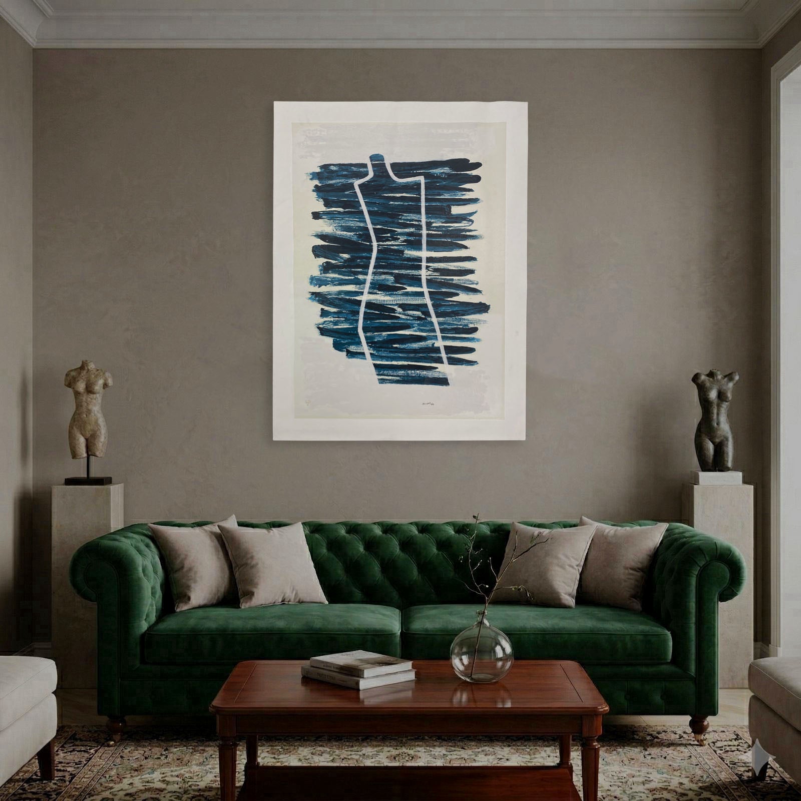 Agustín Ibarrola "Figura" P.T. 2001 Limited Signed Wall Art | 72 x 100 cm