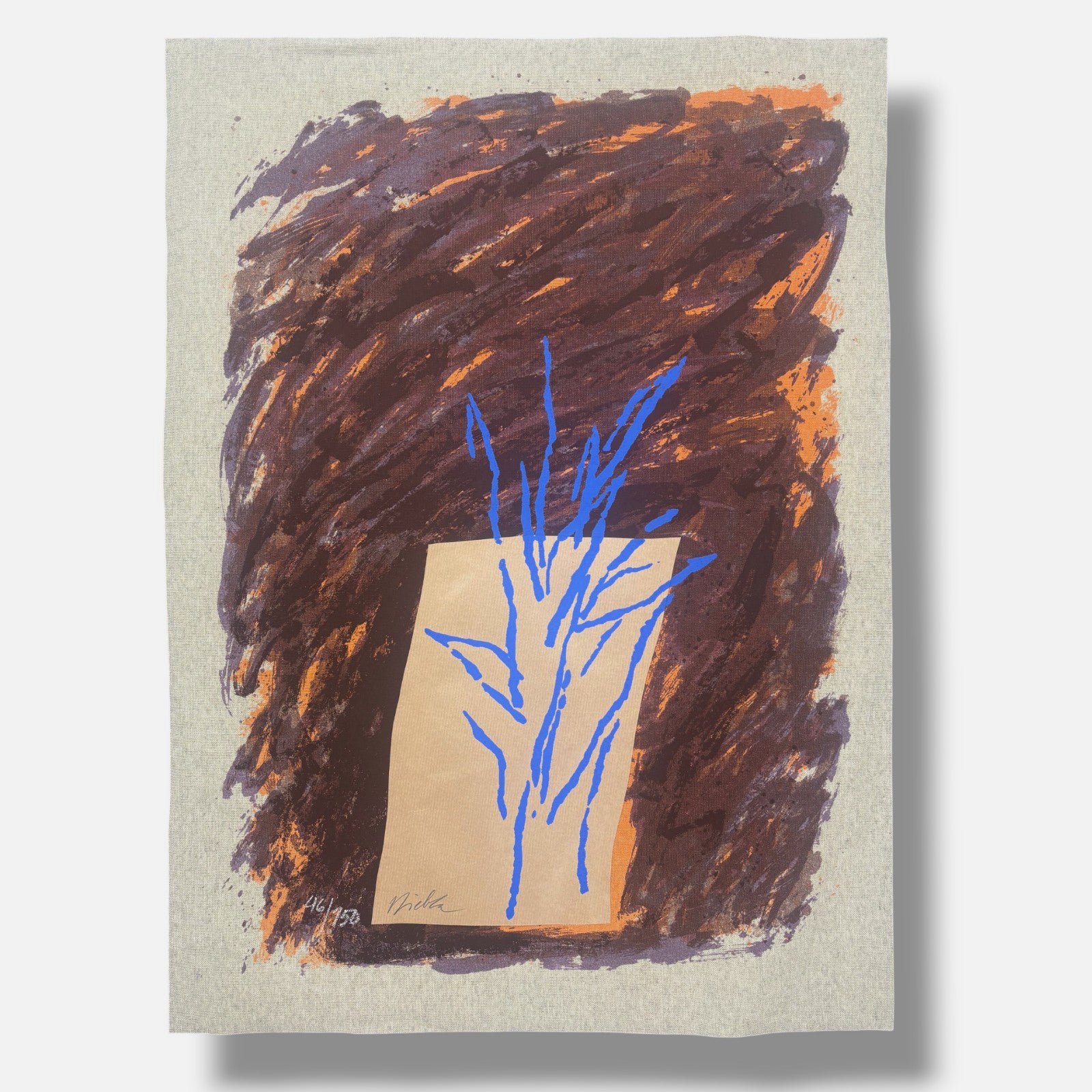 Josep Álvarez Niebla "Ofrena" 1991, Limited Signed Unframed Wall Art, 60Lx50W cm