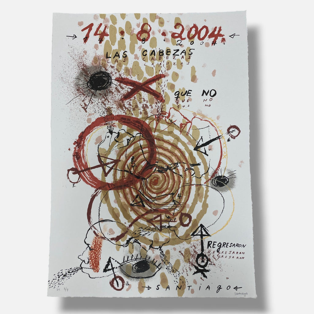 Santiago Rodríguez Olazába "La Huella" 2004 Fine Wall Art 6-Piece Set