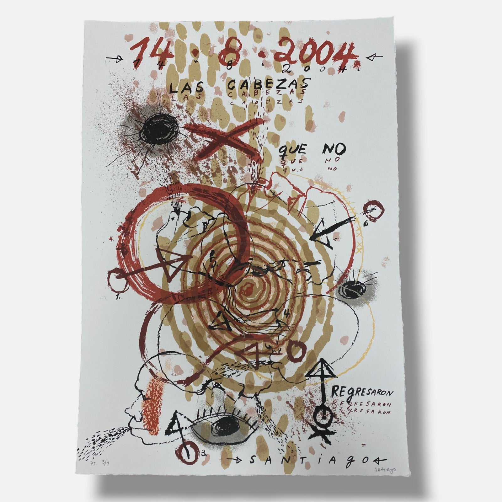Santiago Rodríguez Olazába "La Huella" 2004 Fine Wall Art 6-Piece Set