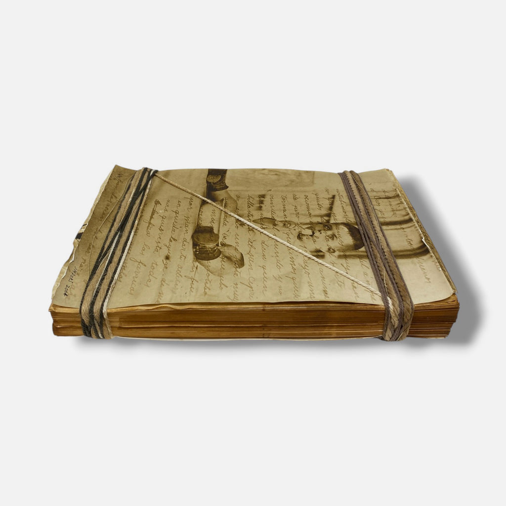 José Manuel Fors "Atados de memoria "B" 2004 Book Collage Fine Art