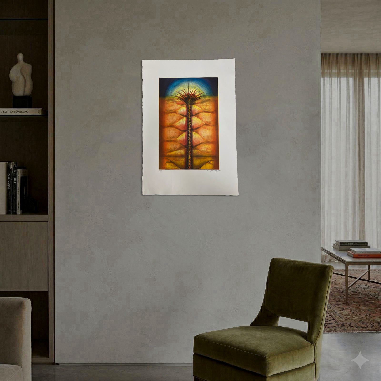 Natividad Gutiérrez "Palmera" 2004, Fine Wall Art | 65 x 45 cm