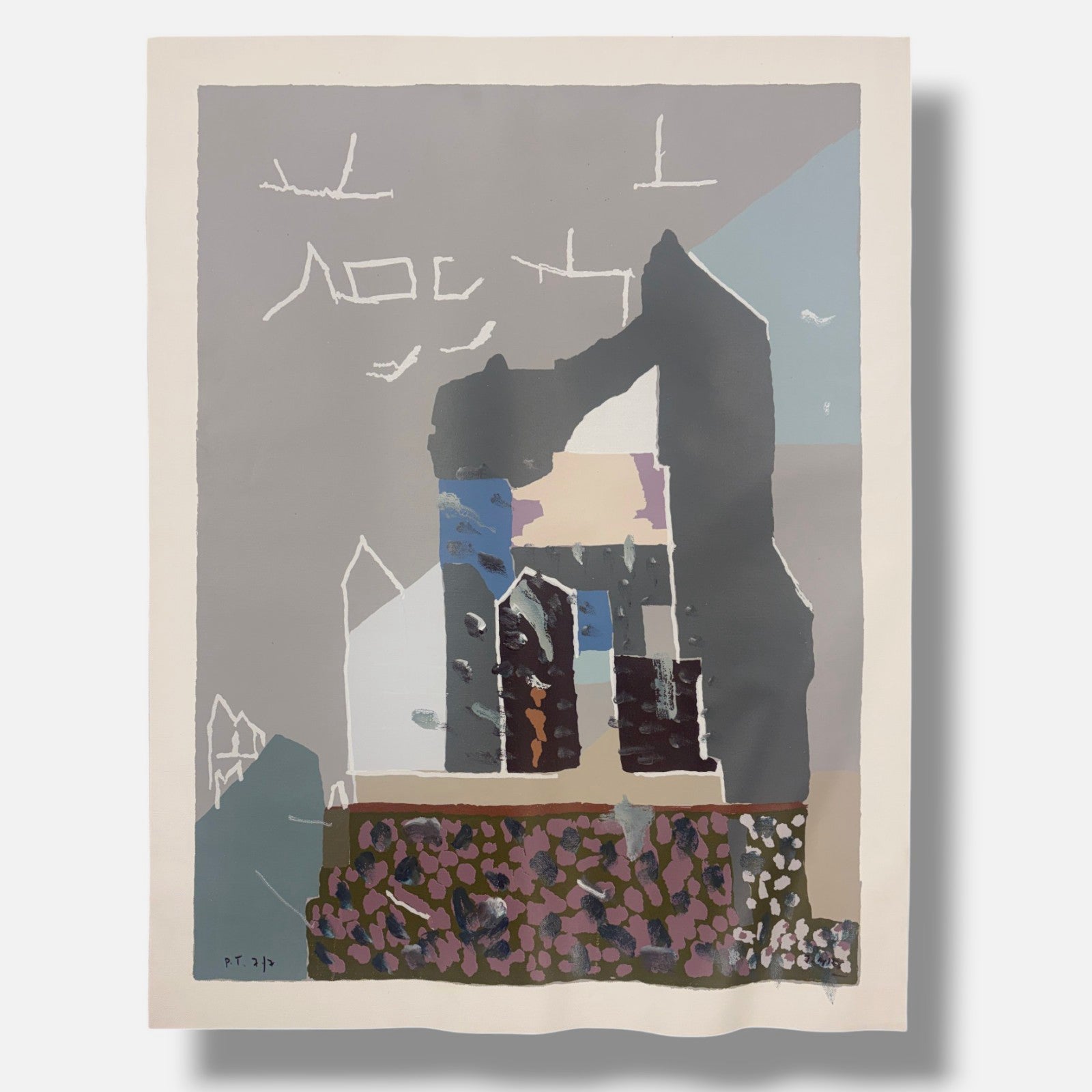 Juan Mieg Solozábal "De un Castillo a Otro III" P.T. Limited Signed Art, 73Lx54W