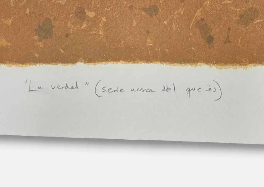 Inti Hernandez Veranes "La Verdad (Serie: Acerca Del Q)" H.C. Signed Wall Art