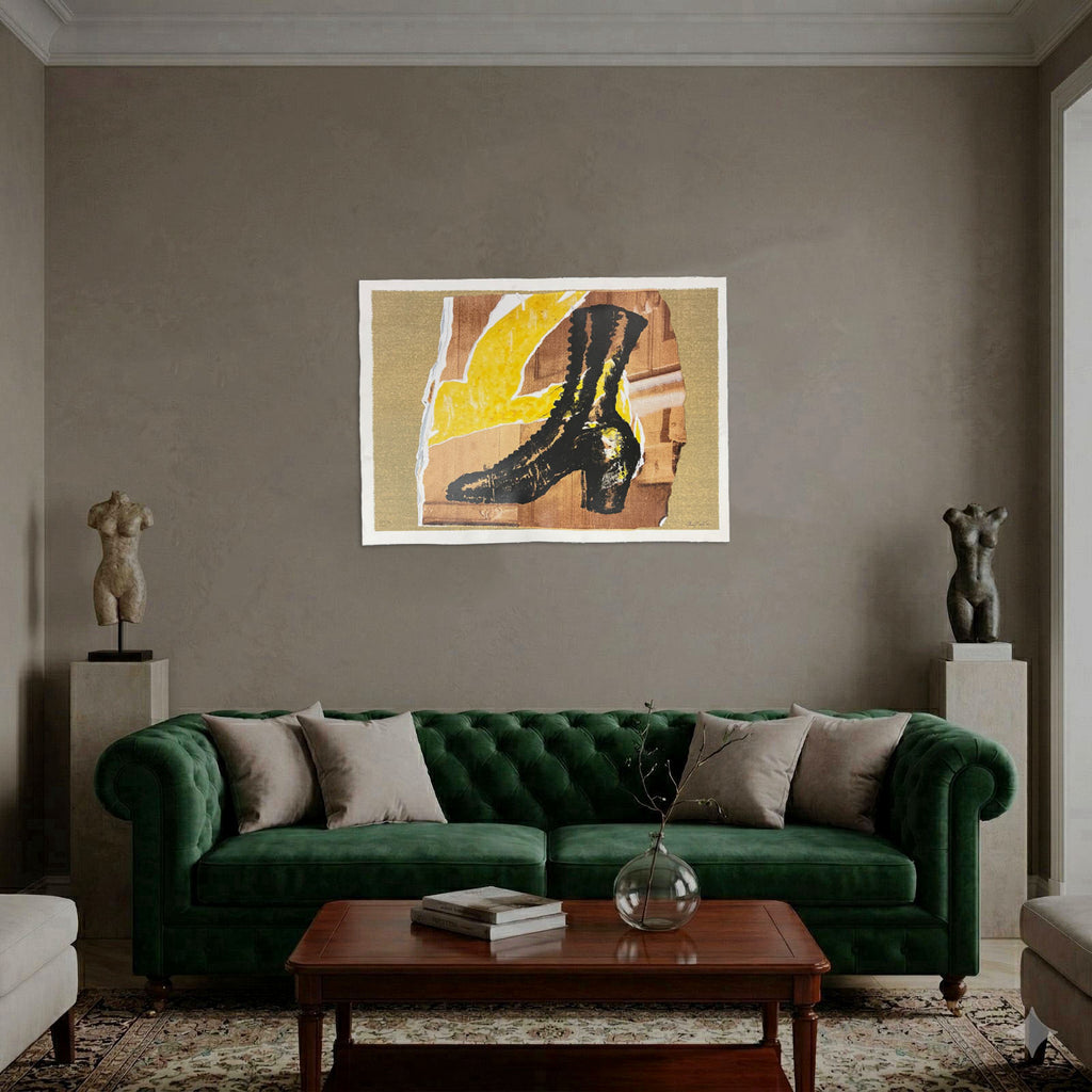 Mimmo Rotella "Botin" 2002 Limited Signed Fine Wall Art | 106 x 76 cm