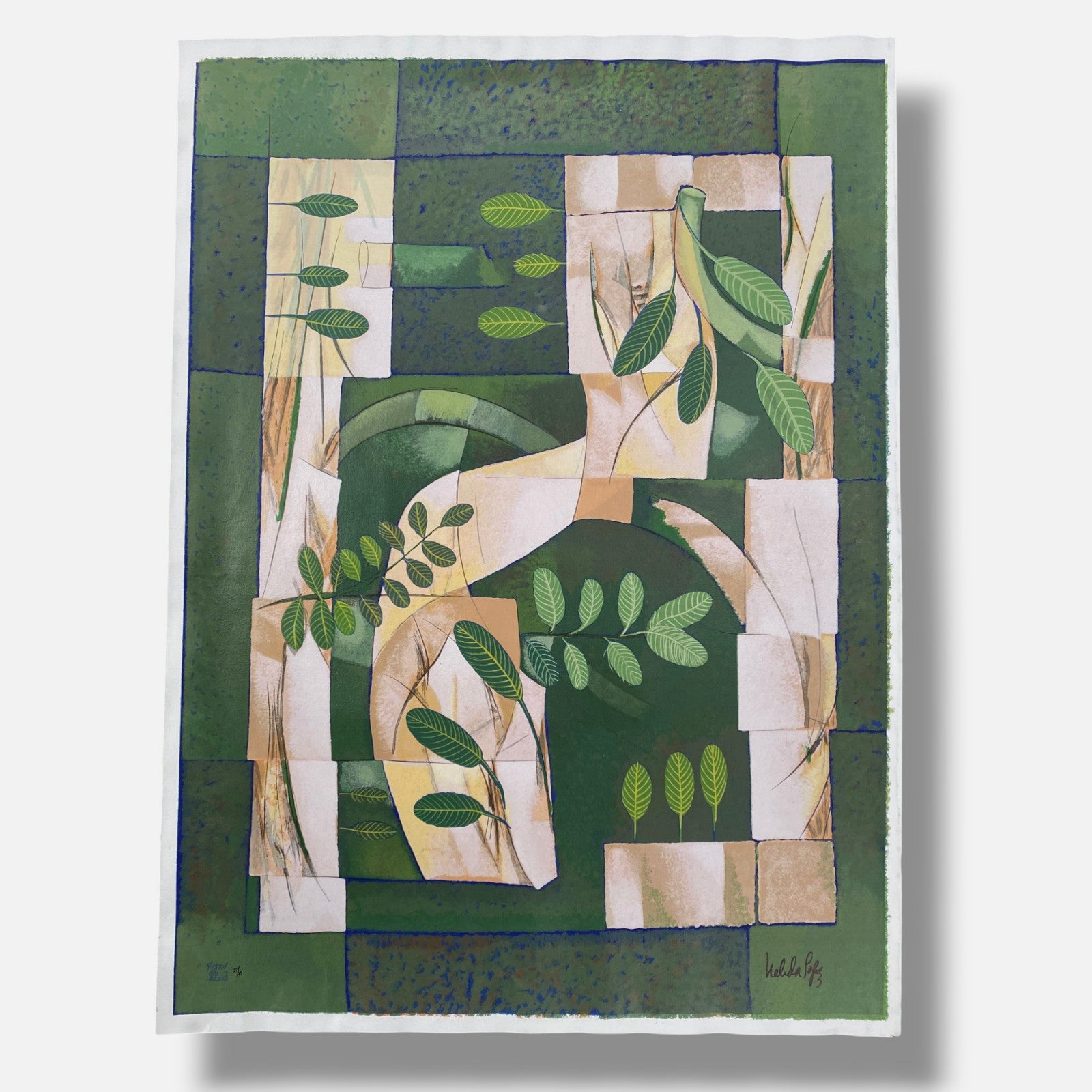 Nélida López Martínez "Primavera II" 2002 Limited Signed Wall Art | 100 x 73 cm