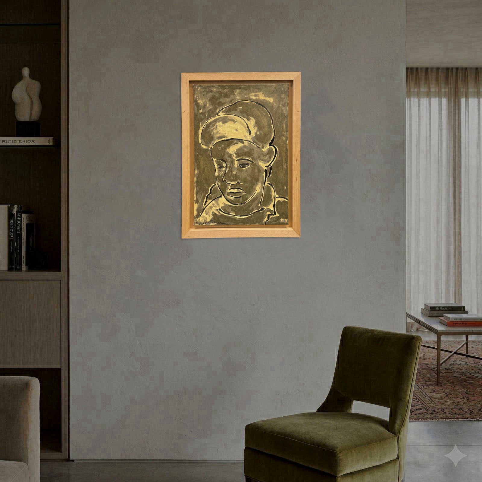 Joan Bennàssar "Joven en Noviembre." 1998 Limited Signed Fine Wall Art