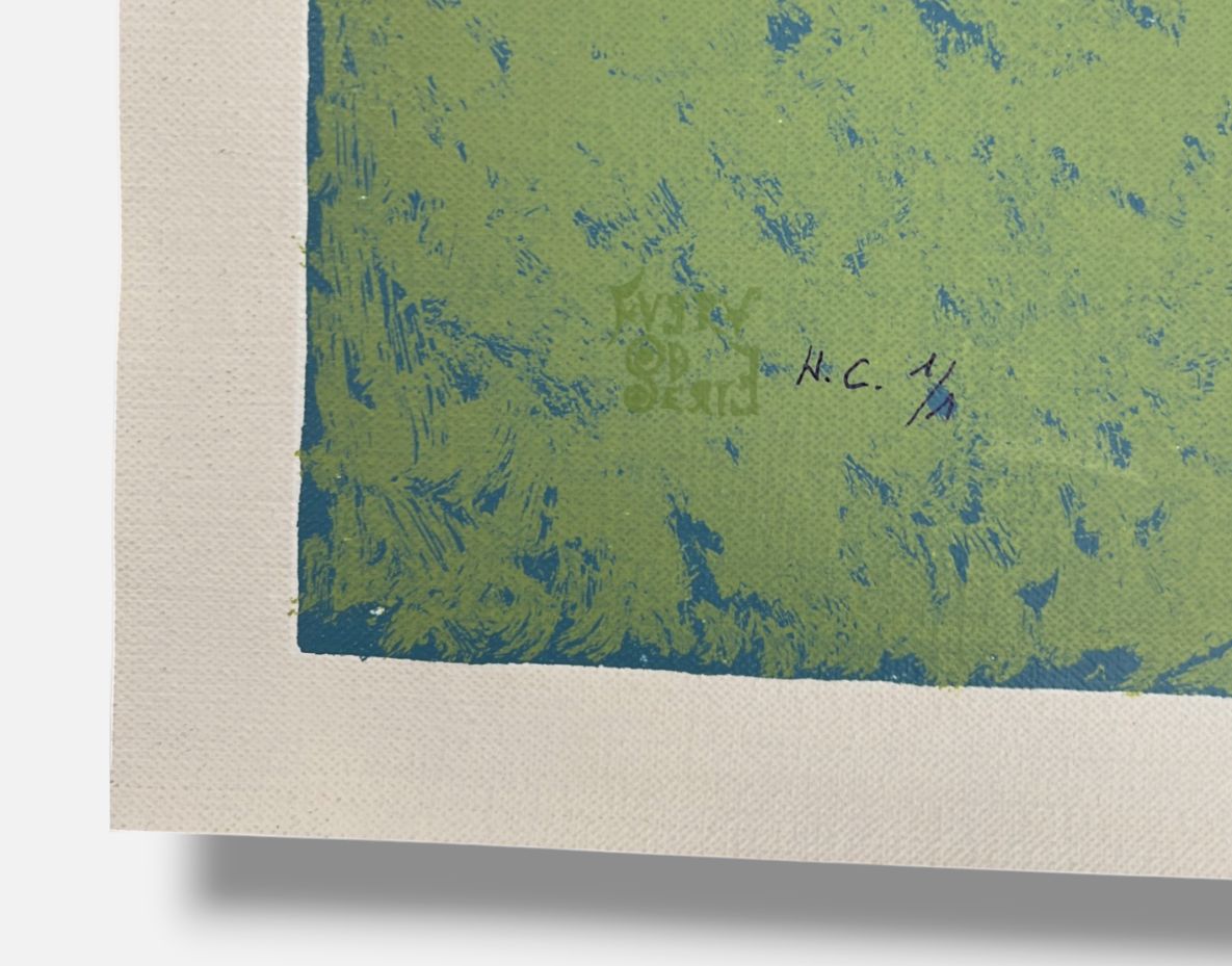 Nélida López Martínez "Las Hojas y La D" H.C. 2004, Limited Signed Wall Art