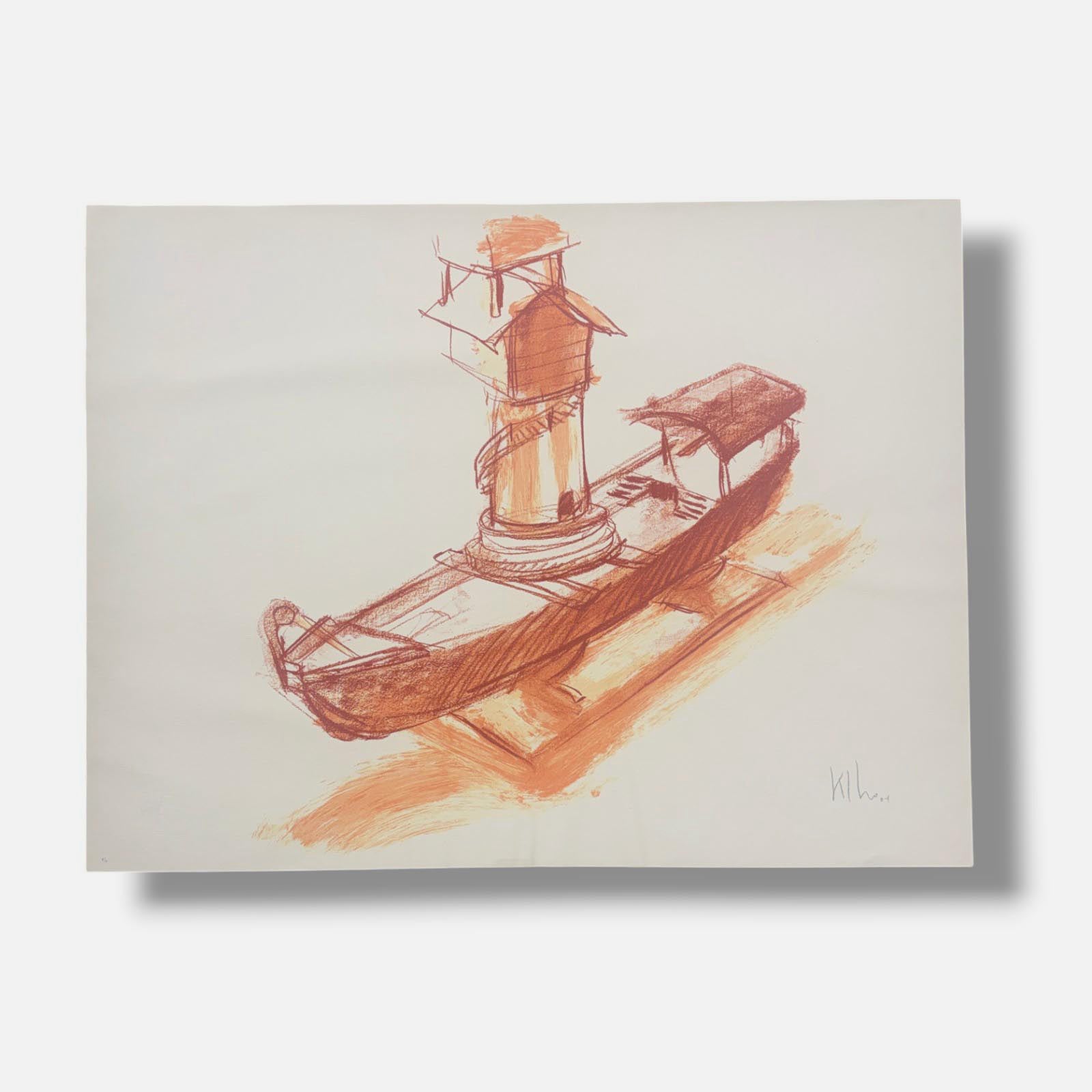 KCHO "Archipelago II" 2004 Limited Signed Unframed Fine Wall Art Print 50L x 70W