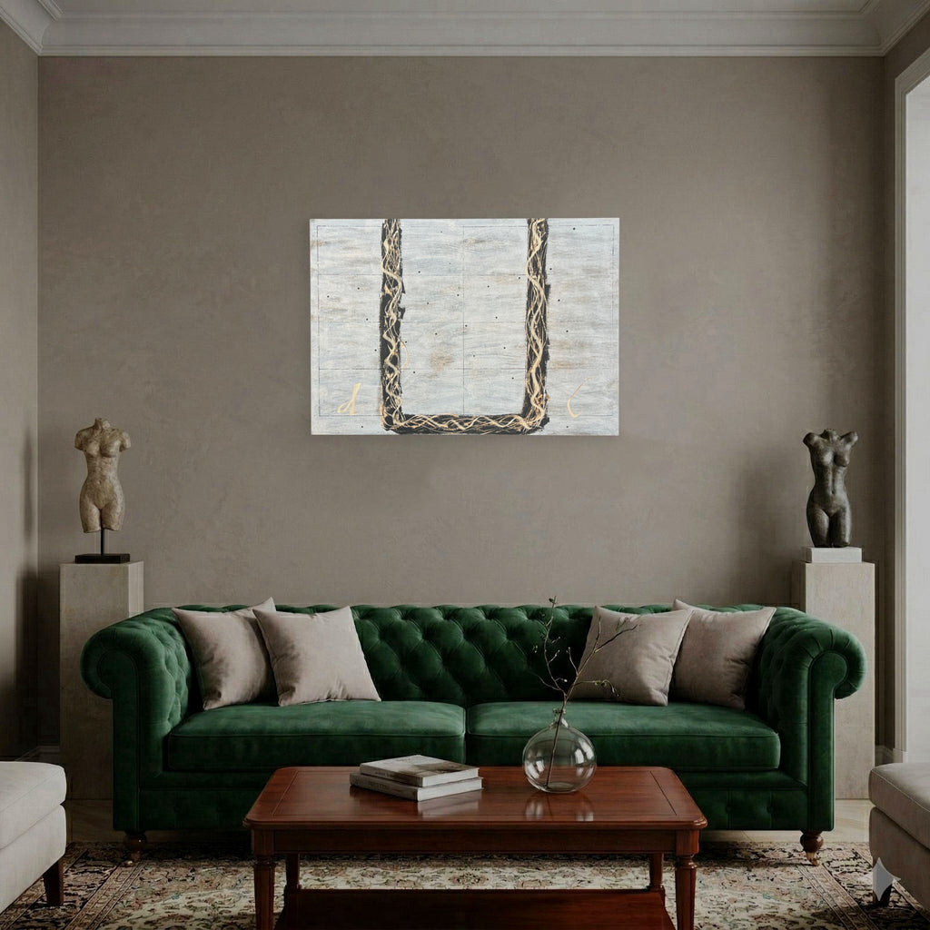 David Israel Pérez Aznar "Cruzar La Puerta (Blanco)" H.C. Limited Wall Art Print